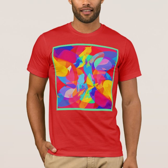 Lively Colorful Pattern Magic T-Shirt (Front)