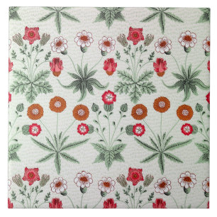 Lively Floral Pattern colorful flowers Ceramic Tile