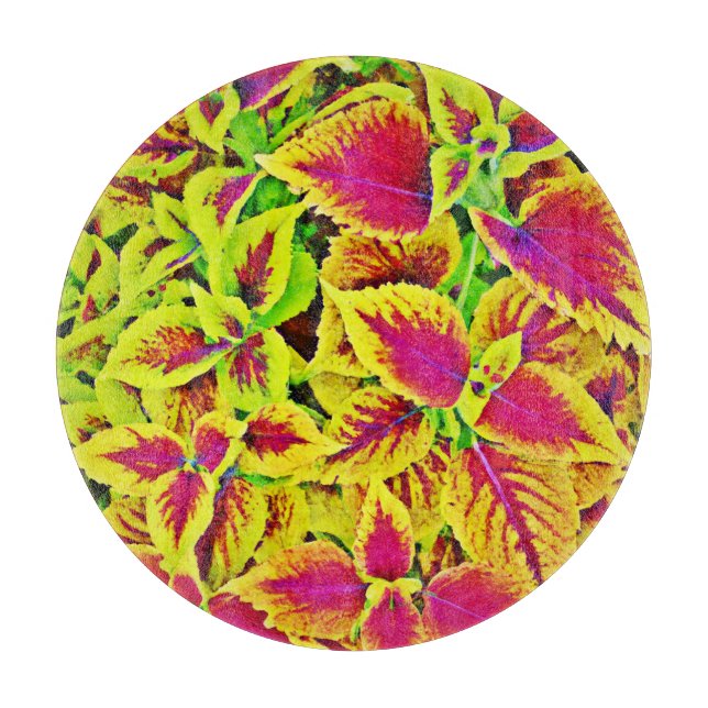 Lively Leaves Pattern Dance Cutting Board (Front)
