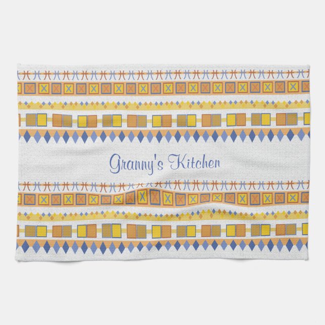 Lively Pattern Granny's Kitchen Towel (Horizontal)