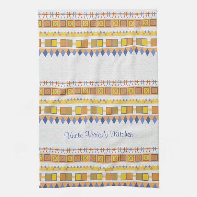 Lively Pattern Uncle's Kitchen Towel (Vertical)