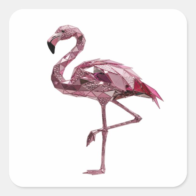 Lively Silver FLAMINGO Label Design (Front)
