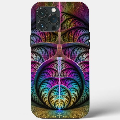 Lively Structures Colorful Abstract Fractal Art iPhone 13 Pro Max Case