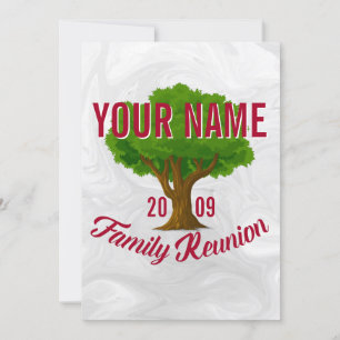 Lively Tree Personalized Family Reunion Invitation
