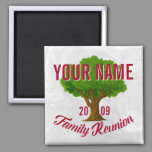 Lively Tree Personalized Family Reunion Magnet