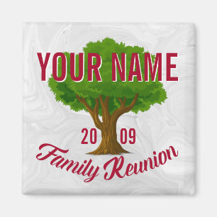 Lively Tree Personalized Family Reunion Magnet