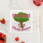Lively Tree Personalized Family Reunion Napkins (Insitu)