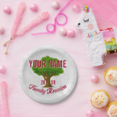 Lively Tree Personalized Family Reunion Paper Plates (Party)