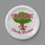 Lively Tree Personalized Family Reunion Paper Plates