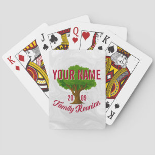 Lively Tree Personalized Family Reunion Poker Cards