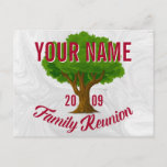 Lively Tree Personalized Family Reunion Postcard