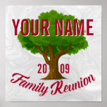Lively Tree Personalized Family Reunion Poster