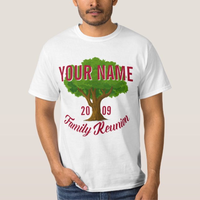 Lively Tree Personalized Family Reunion T-Shirt (Front)