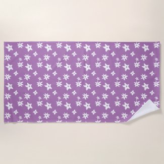 Lively White and Lilac Line Drawing Floral Graphic