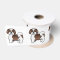 Liver And White Shih Tzu Cute Cartoon Dog