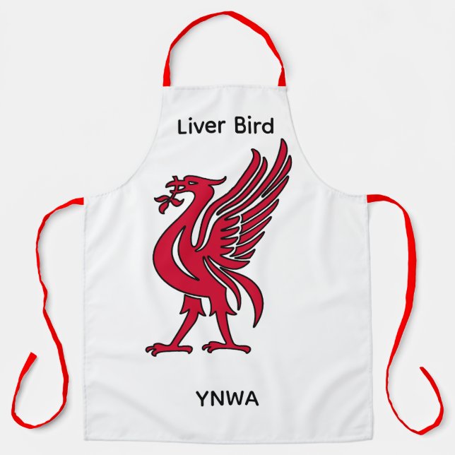 Liver Bird YNWA Personalized Apron (Front)
