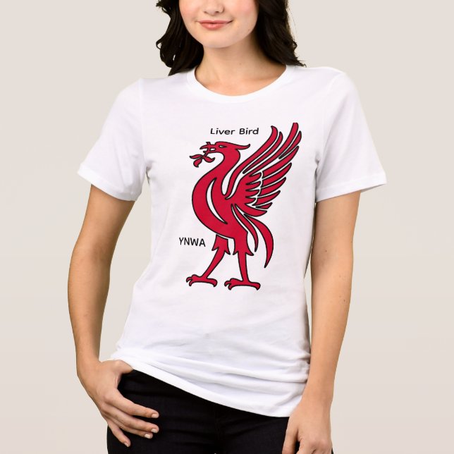 Liver Bird YNWA Personalized Tri-Blend Shirt (Front)