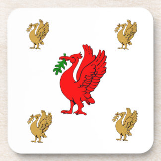 Liver birds coaster