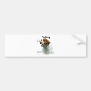 Liver Brittany Spaniel History Bumper Sticker