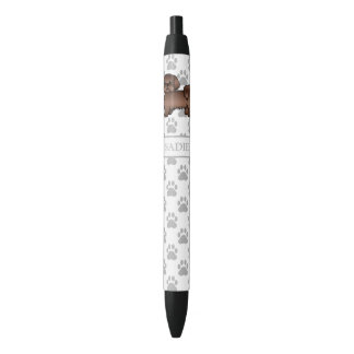 Liver Brown Shih Tzu Cute Cartoon Dog &amp; Name Pen