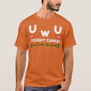 Liver Cancer Awareness I Fought Cancer UwU Gift T-Shirt