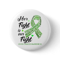 Liver Cancer Awareness Month Ribbon Gifts Button