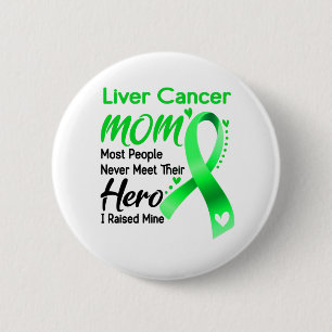 Liver Cancer Awareness Month Ribbon Gifts Button