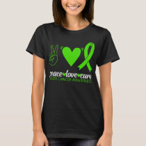 Liver Cancer Awareness Peace Cure Hepatic Disease T-Shirt