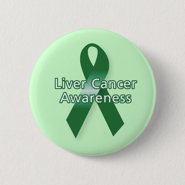 Liver Cancer Awareness Pinback Button (Front)
