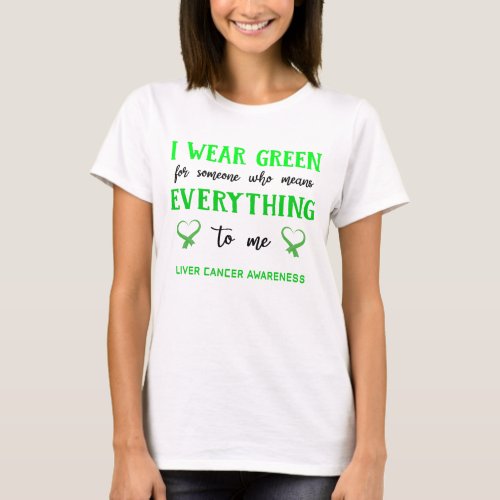Liver Cancer Awareness Ribbon Support Gifts T_Shirt