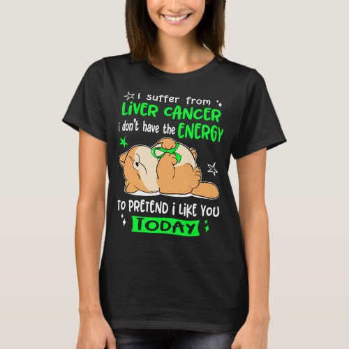 Liver Cancer Awareness Ribbon Support Gifts T_Shirt