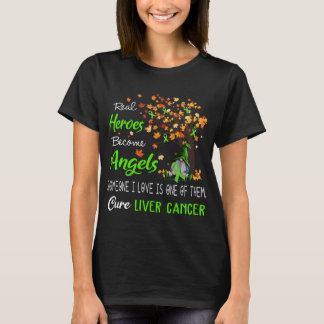 Liver Cancer Awareness Ribbon Support Gifts T-Shirt