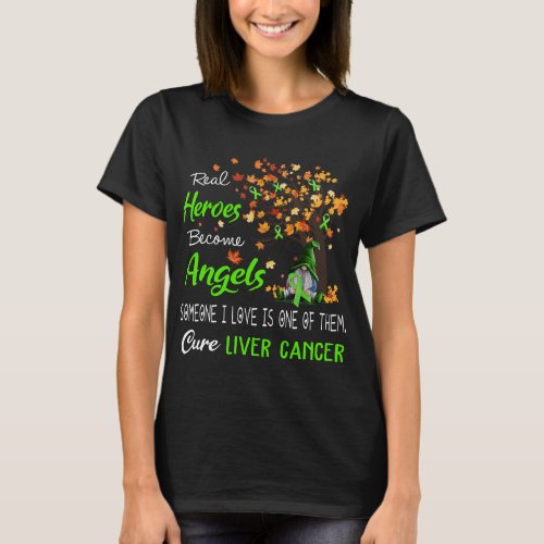 Liver Cancer Awareness Ribbon Support Gifts T_Shirt