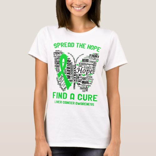 Liver Cancer Awareness Ribbon Support Gifts T_Shirt