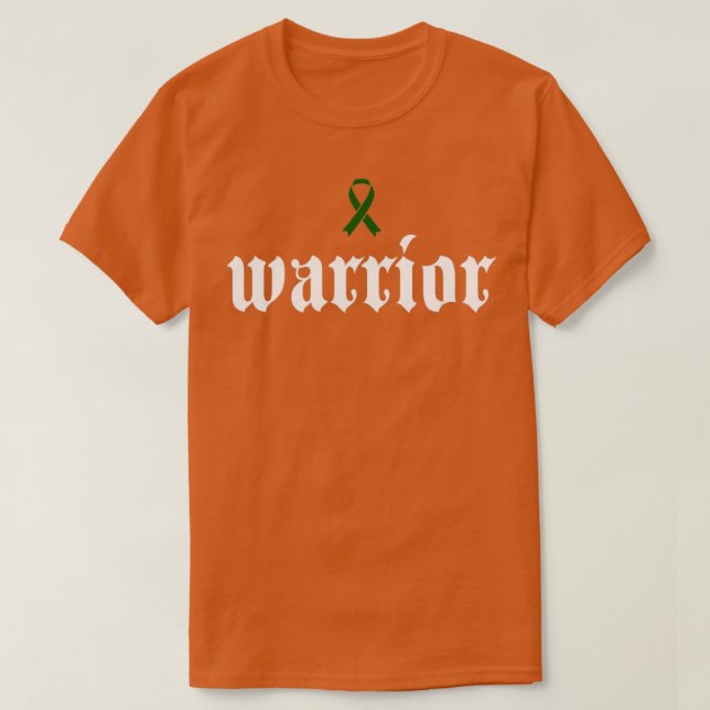 Liver Cancer Awareness Warrior Green Ribbon Gift2 T-Shirt (Design Front)