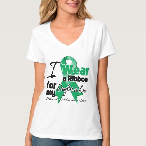 Liver Cancer  Disease Ribbon for Daughter_in_Law T_Shirt