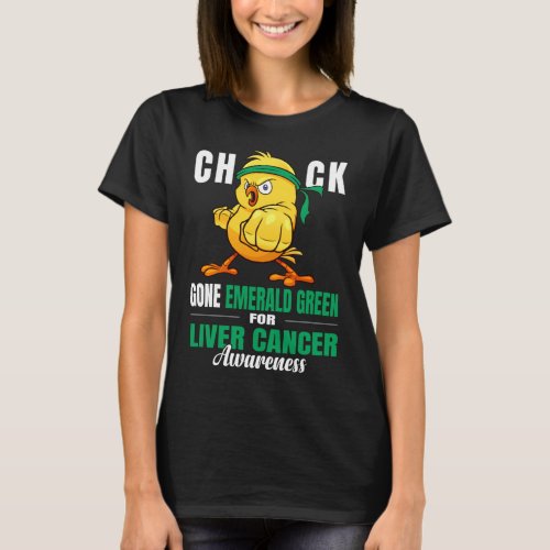 liver cancer funny chick warrior T_Shirt