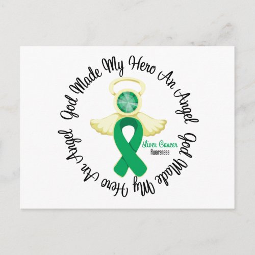 Liver Cancer God Made My Hero An Angel Postcard