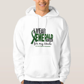 Liver Cancer I Wear Emerald Green For My Uncle 10 Hoodie
