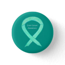 Liver Cancer Jade Awareness Ribbon Custom Art Pin