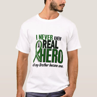 Liver Cancer NEVER KNEW A HERO 2 Brother T-Shirt