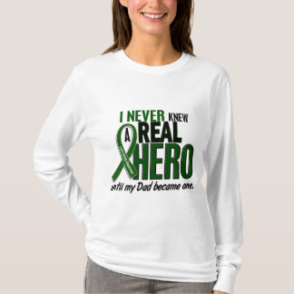 Liver Cancer NEVER KNEW A HERO 2 Dad T-Shirt