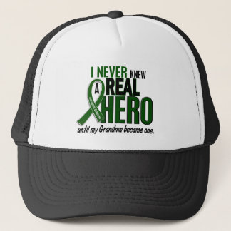 Liver Cancer NEVER KNEW A HERO 2 Grandma Trucker Hat