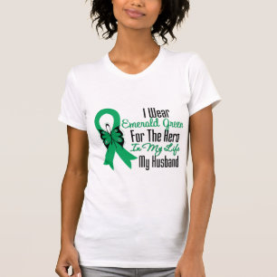 Liver Cancer Ribbon Hero My Husband T-Shirt