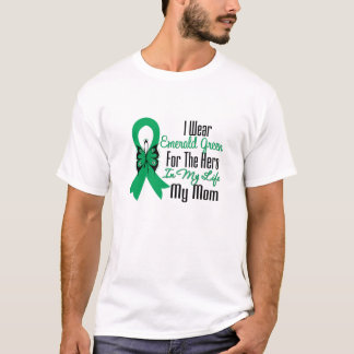 Liver Cancer Ribbon Hero My Mom T-Shirt