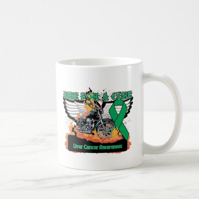 Liver Cancer Ride For a Cure Coffee Mug (Right)