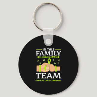 Liver Cancer Warriors Nobody Fights Alone Yellow Keychain