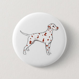 Liver Dalmatian Button
