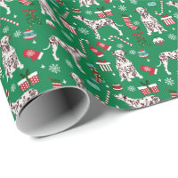 Liver Dalmatian Dog Christmas Wrapping Paper