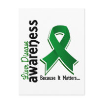 Liver Disease Awareness 5 Postcard